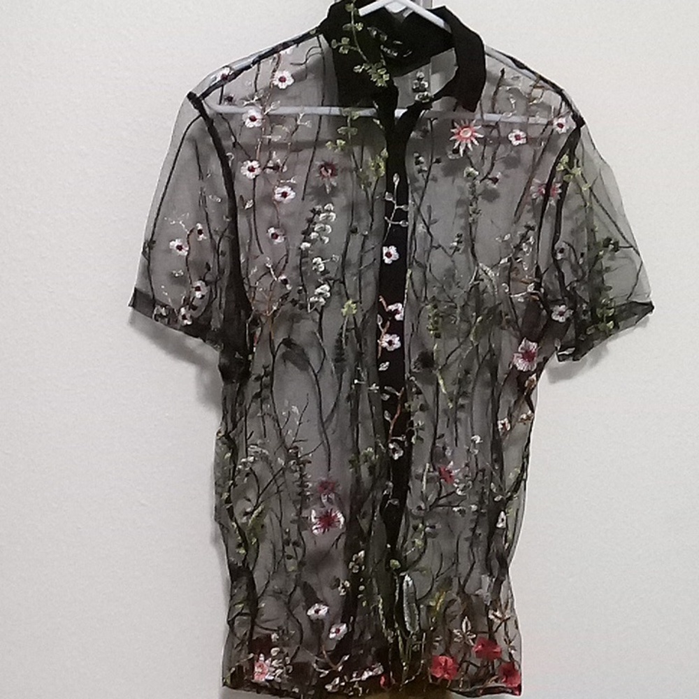 Men's see threw shirt